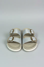 SANDALES DOUBLE BRIDE – ARGENT