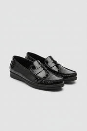 MOCASSIN CLASSIQUE TEXTURÉ - NOIR