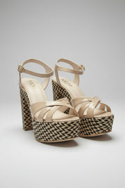 Sandales Bella Bicolore-Beige