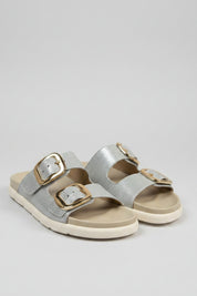 SANDALES DOUBLE BRIDE – ARGENT
