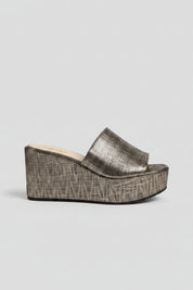 MULES COMPENSÉES MDM – BRONZE MÉTALLISÉ